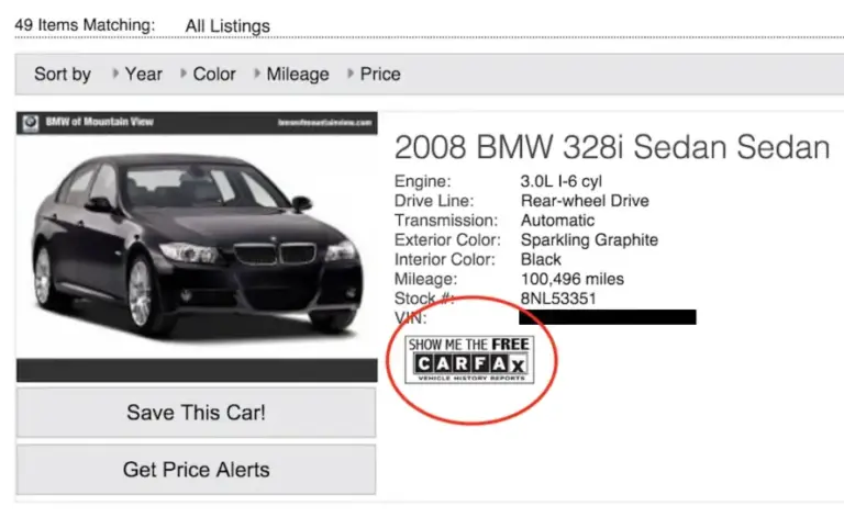 Cómo saber el record de un carro en USA
